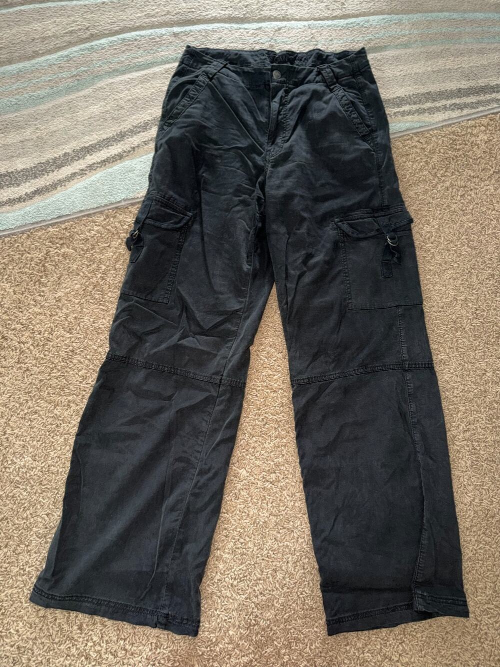 American Eagle High Ride Baggy Cargo Pants 4